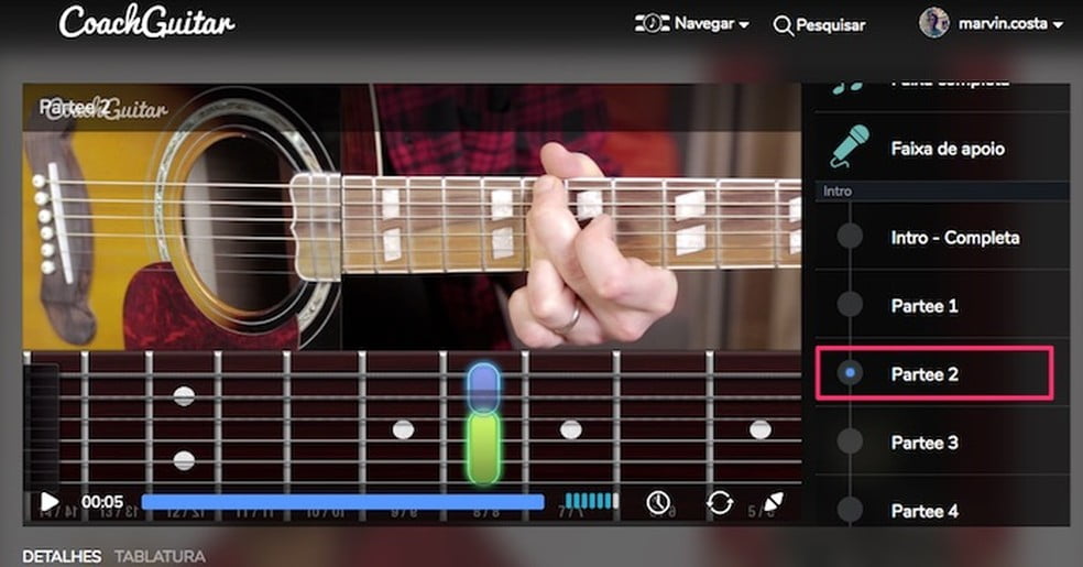 Aprender en casa: las mejores aplicaciones para aprender a tocar la guitarra 16 Aprender en casa: las mejores aplicaciones para aprender a tocar la guitarra | passo 10
