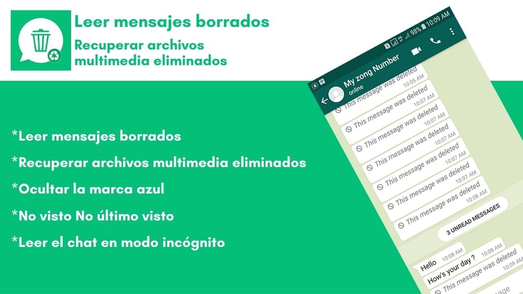Recover Deleted Messages: Ahora puedes ver los mensajes eliminados de WhatsApp 1 Recover Deleted Messages: Ahora puedes ver los mensajes eliminados de WhatsApp | 2