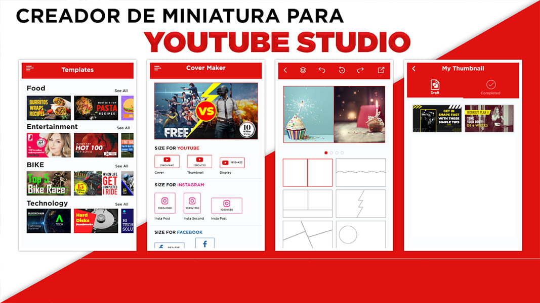 Las 5 mejores aplicaciones para crear miniaturas de YouTube en Android | Las 5 mejores aplicaciones para crear miniaturas de Youtube