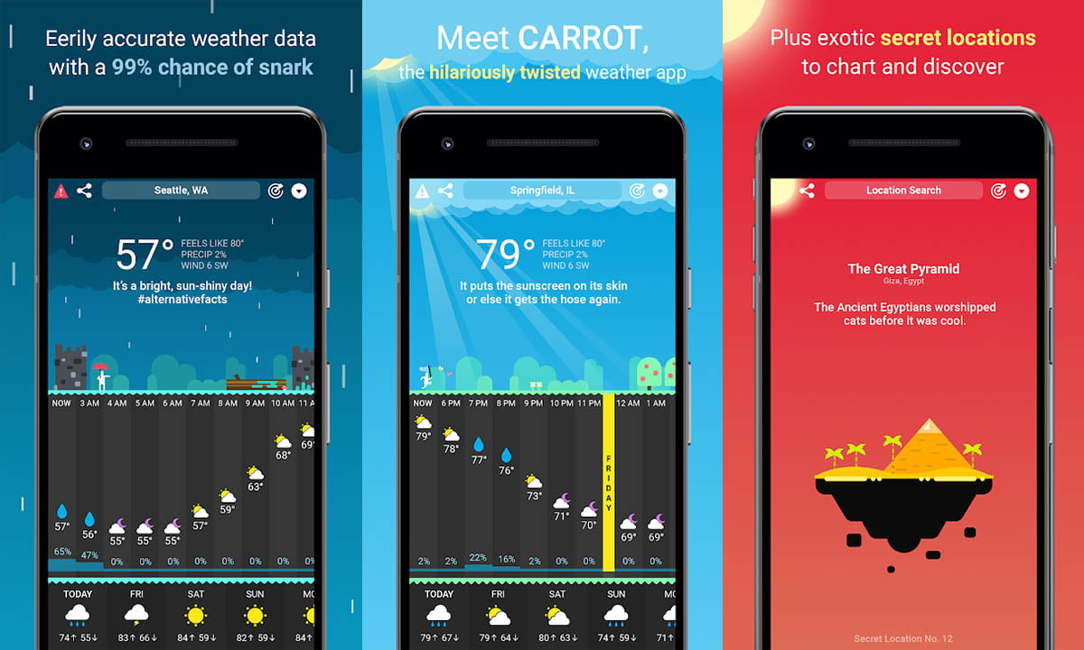 Aplicación Carrot Weather – Consulta el tiempo futuro y pasado 1 Aplicación Carrot Weather – Consulta el tiempo futuro y pasado | Aplicacion Carrot Weather