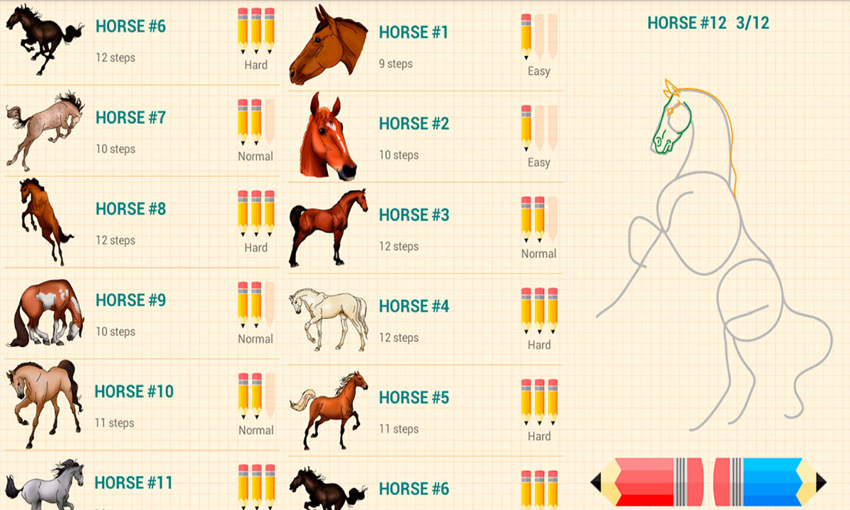 Aplicación gratuita para aprender a dibujar caballos 1 Aplicación gratuita para aprender a dibujar caballos | Aplicacion gratuita para aprender a dibujar caballos