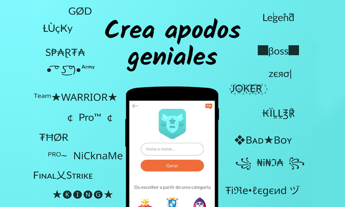La aplicación que te ayuda a crear nombres para los juegos en línea | Crear Nombres para juegos