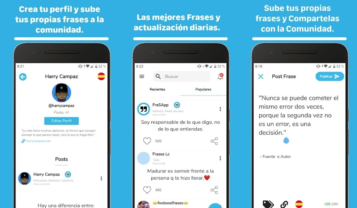 Las mejores aplicaciones de frases y mensajes 1 Las mejores aplicaciones de frases y mensajes | Design sem nome