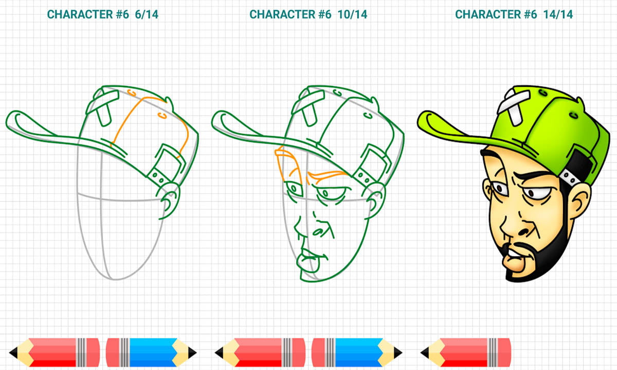 Cómo dibujar personajes de graffiti – Aplicación gratuita 1 Cómo dibujar personajes de graffiti – Aplicación gratuita | Dibujar personas en graffiti