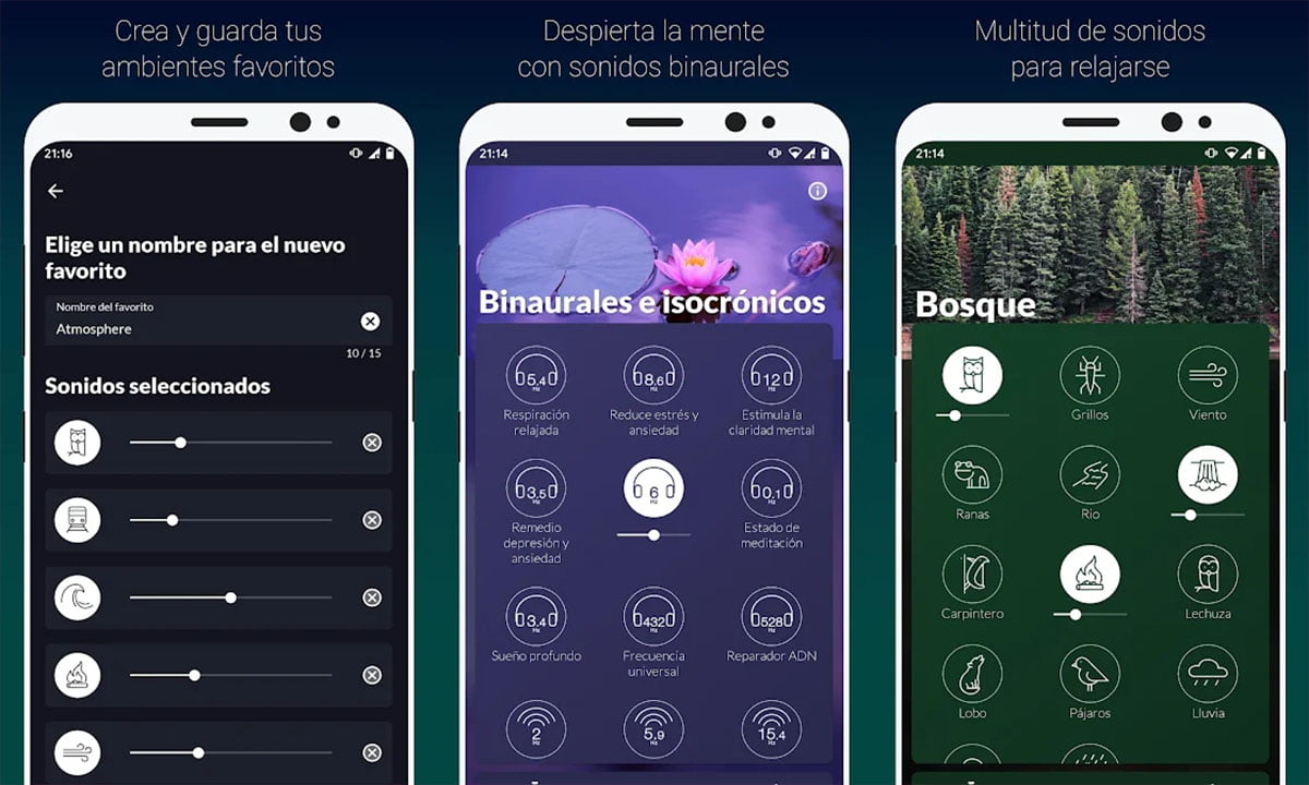 Aplicación Atmosphere – Sonidos ambientales relajantes | Aplicacion Atmosphere