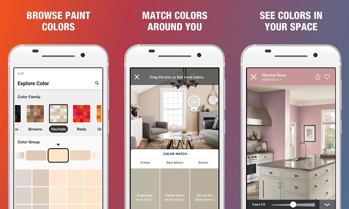 Mira cómo quedaría tu pared pintada de otro color con estas aplicaciones 1 Mira cómo quedaría tu pared pintada de otro color con estas aplicaciones | App pared pintada