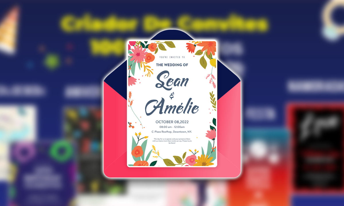 Aplicación para la creación de invitaciones: Cree su invitación personalizada de forma gratuita | Creacion de invitaciones