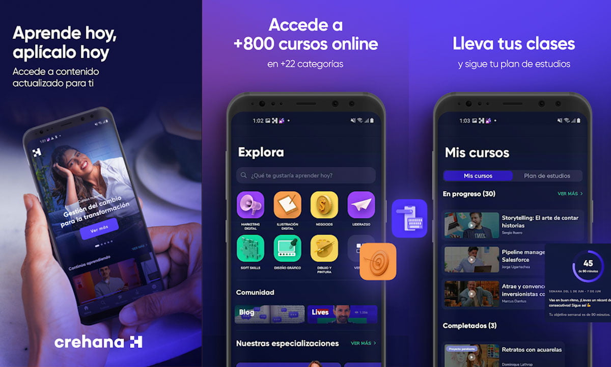 Aplicación Crehana - Acceda a más de 800 cursos en línea 1 Aplicación Crehana - Acceda a más de 800 cursos en línea | Aplicacion Crehana