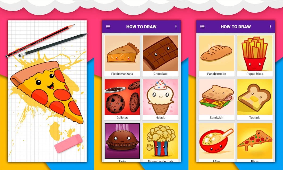 Conoce la app gratuita que te enseña a dibujar alimentos y bebidas 1 Conoce la app gratuita que te enseña a dibujar alimentos y bebidas | Conoce la app gratuita aliementos y B