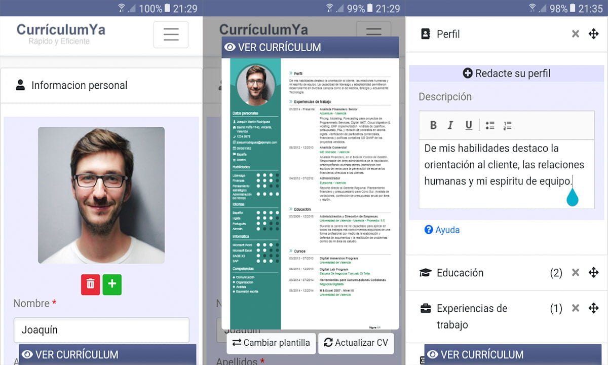 3 aplicaciones gratuitas para crear tu CV en el móvil 1 3 aplicaciones gratuitas para crear tu CV en el móvil | 3 aplicaciones gratuitas para crear tu CV en el movil