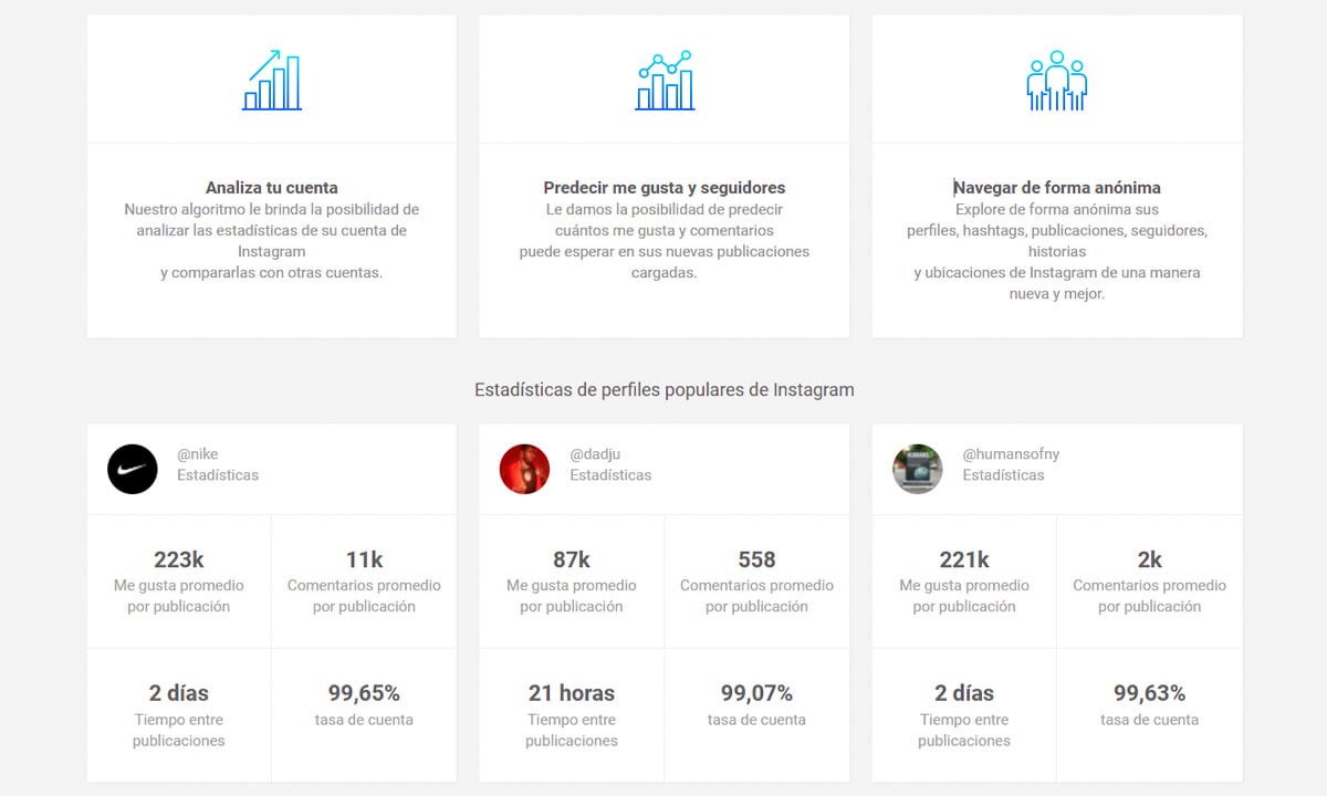 Gramho para Instagram: ¿Cómo funciona el sitio para ver las estadísticas de la cuenta? 1 Gramho para Instagram: ¿Cómo funciona el sitio para ver las estadísticas de la cuenta? | Gramho para Instagram como funciona el sitio para ver las estadisticas de la cuenta