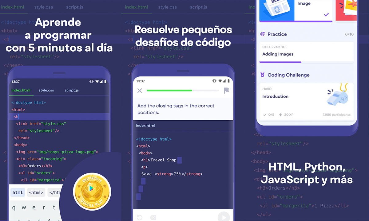 Las mejores aplicaciones para aprender a programar gratis 1 Las mejores aplicaciones para aprender a programar gratis | Las mejores aplicaciones para aprender a programar gratis