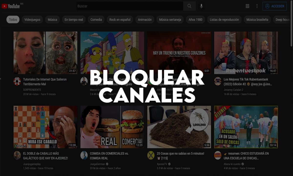 Como bloquear canales de YouTube | Como bloquear canales de youtube