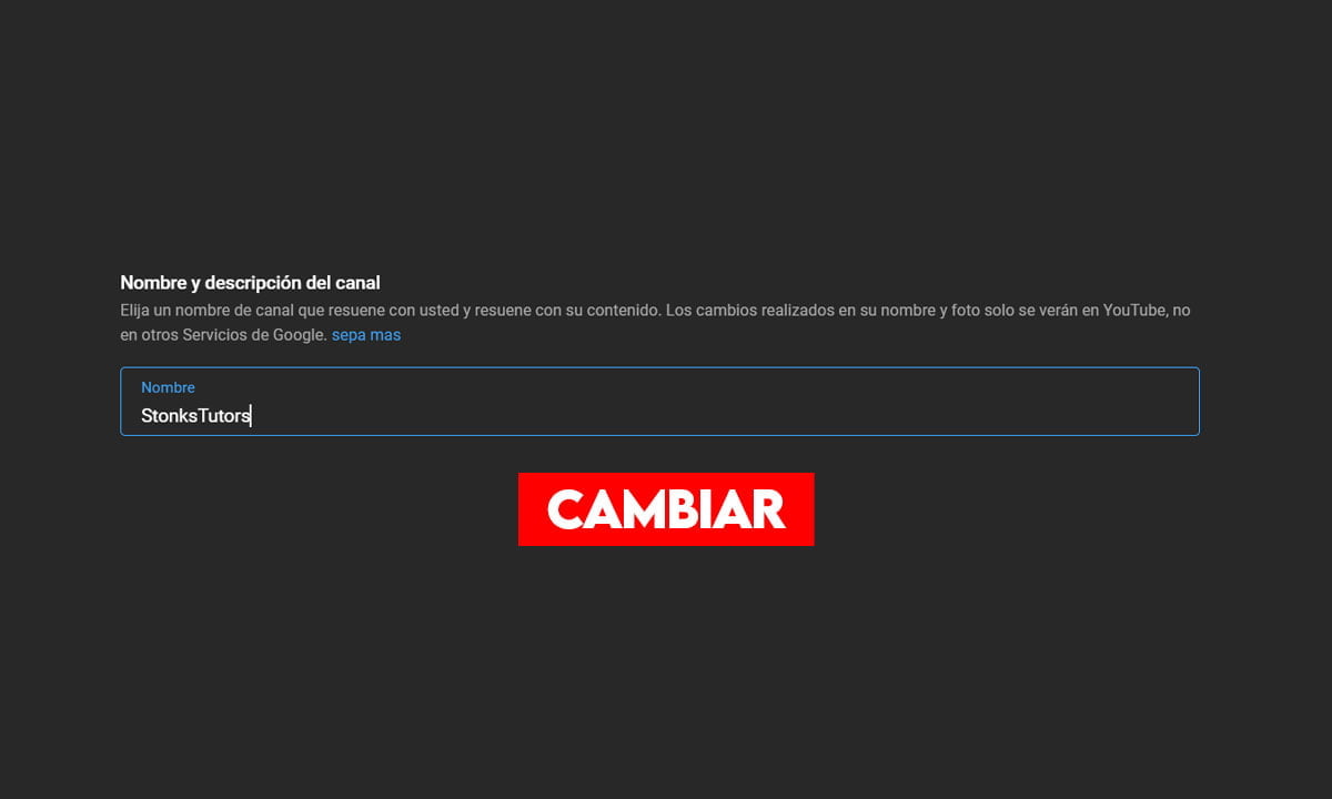 Cómo cambiar el nombre de usuario en YouTube 1 Cómo cambiar el nombre de usuario en YouTube | Como cambiar el nombre de usuario en youtube
