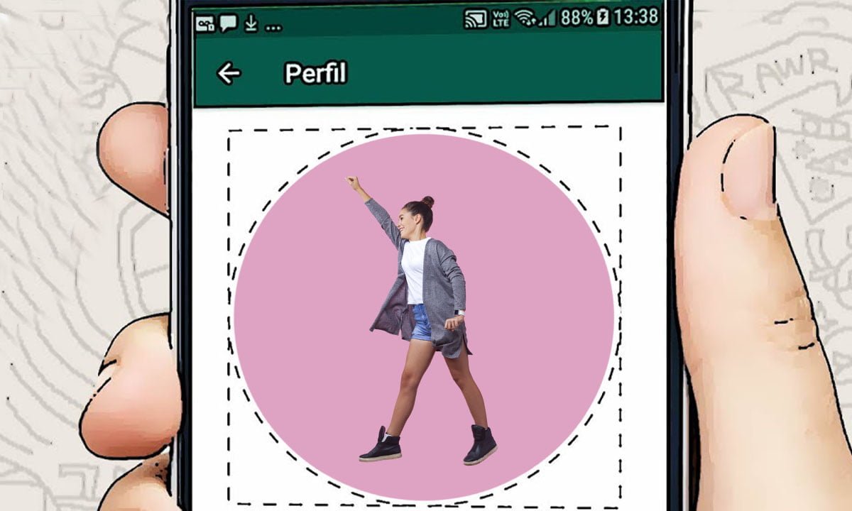 Cómo poner una imagen completa en el perfil de WhatsApp | Como poner una imagen completa en el perfil de WhatsApp