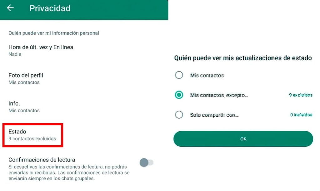 Cómo publicar estados de WhatsApp para contactos seleccionados 3 Cómo publicar estados de WhatsApp para contactos seleccionados | 42 Como publicar estados de WhatsApp para contactos seleccionados1 2 1