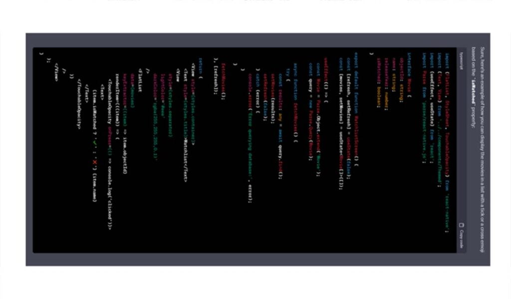 Cómo usar ChatGPT para crear aplicaciones 6 Cómo usar ChatGPT para crear aplicaciones | 47 Como usar ChatGPT para crear aplicaciones1 5
