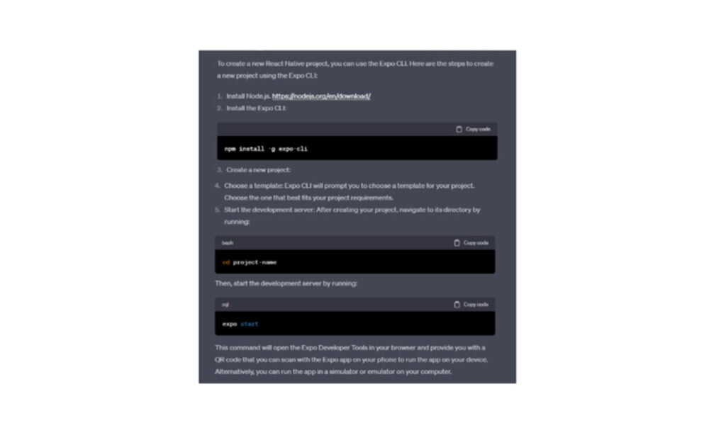 Cómo usar ChatGPT para crear aplicaciones 8 Cómo usar ChatGPT para crear aplicaciones | 47 Como usar ChatGPT para crear aplicaciones1 7