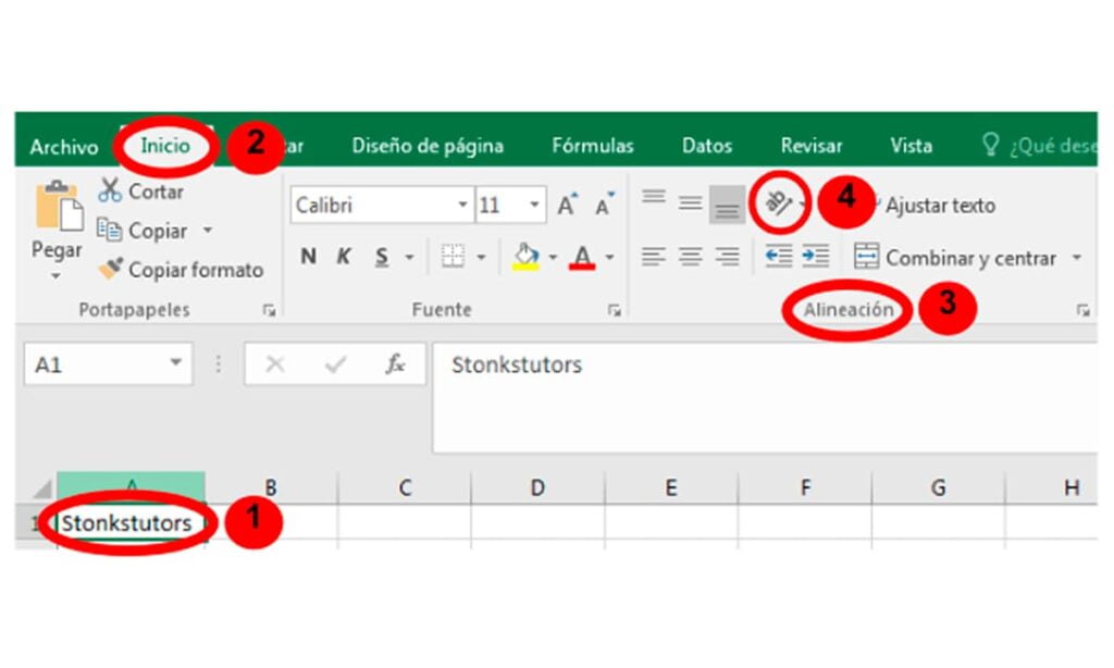 Cómo escribir en vertical en Excel 2 Cómo escribir en vertical en Excel | 41 Como escribir en vertical en Excel1 1