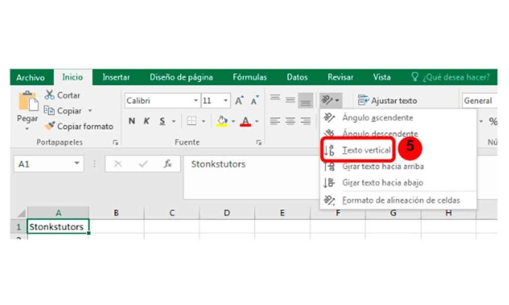 Cómo escribir en vertical en Excel 3 Cómo escribir en vertical en Excel | 41 Como escribir en vertical en Excel1 2