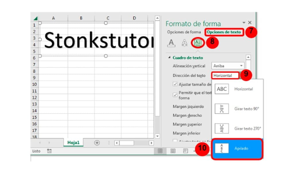 Cómo escribir en vertical en Excel 7 Cómo escribir en vertical en Excel | 41 Como escribir en vertical en Excel1 6