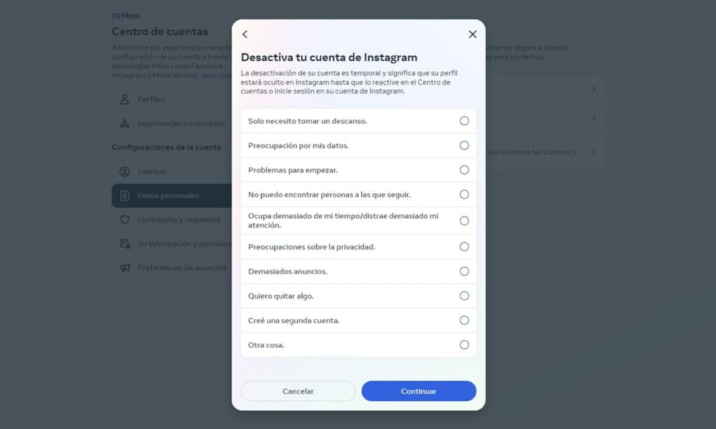Cómo borrar tu perfil de Instagram definitivamente 7 Cómo borrar tu perfil de Instagram definitivamente | 46 Como borrar tu perfil de Instagram definitivamente1 6