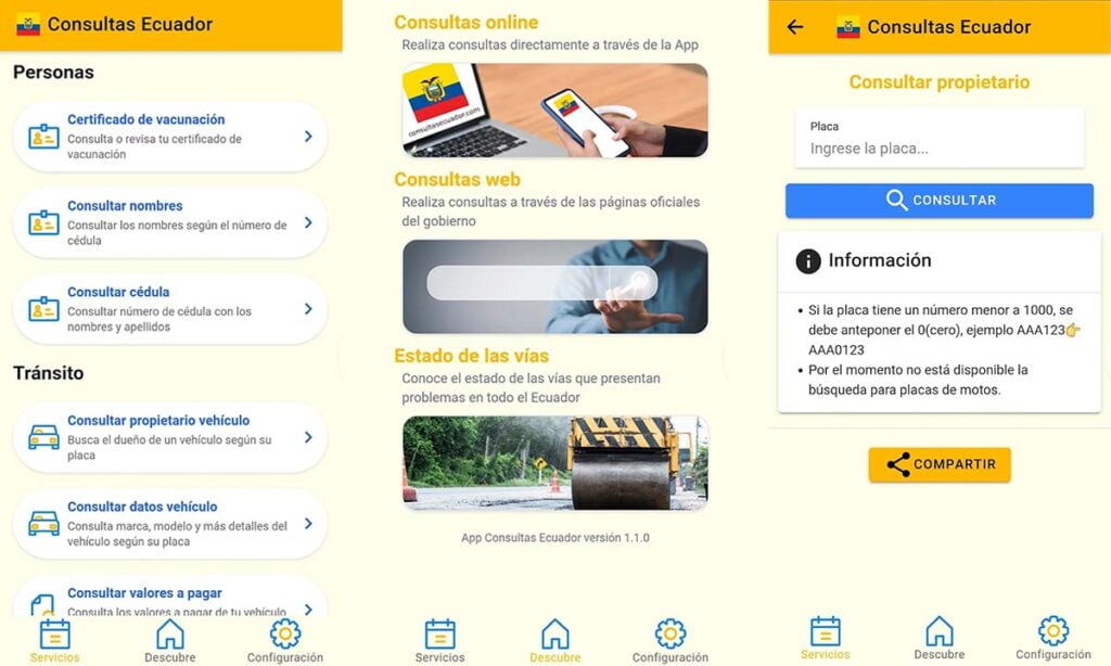 Aplicación para consultar la placa de cualquier vehículo en Ecuador | Foto 53.53