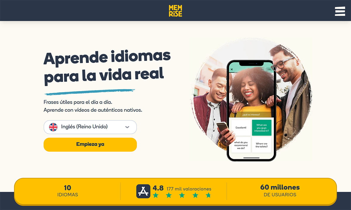 Aplicación Memrise - Aprende a hablar varios idiomas de forma gratuita 1 Aplicación Memrise - Aprende a hablar varios idiomas de forma gratuita | Foto 01
