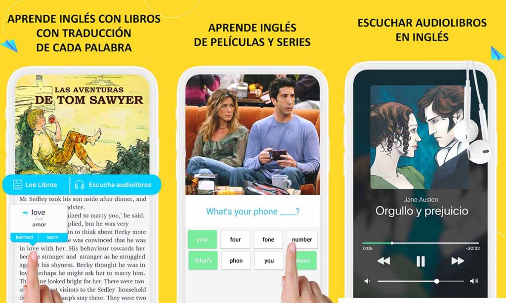Aplicación EWA English – Aprende inglés con películas, libros y juegos | Foto 06.06