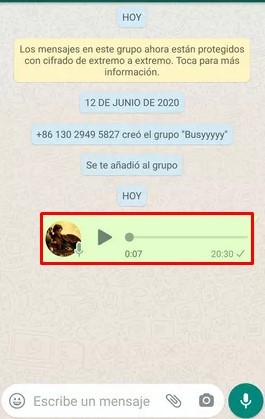 Cómo recuperar audios en WhatsApp 2