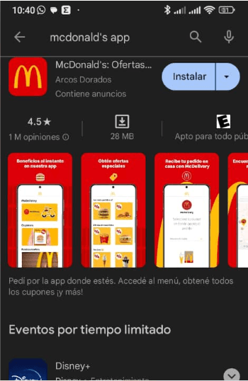 Cómo conseguir varios cupones de descuento de McDonald's desde tu celular 4 Cupones de descuento de McDonald's 2
