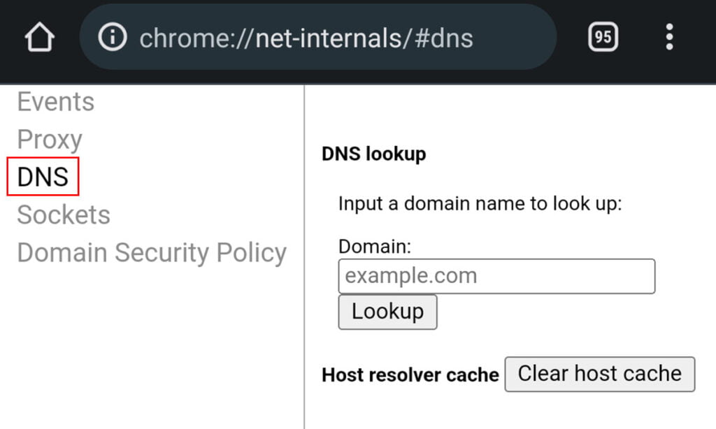 Cómo limpiar la caché de DNS en Chrome 9 Cómo limpiar la caché de DNS en Chrome | Foto 103.103.8