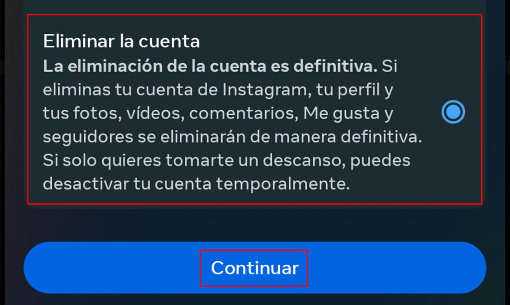 Cómo desactivar permanentemente tu cuenta de Instagram 8 Cómo desactivar permanentemente tu cuenta de Instagram | Foto 104.104.7