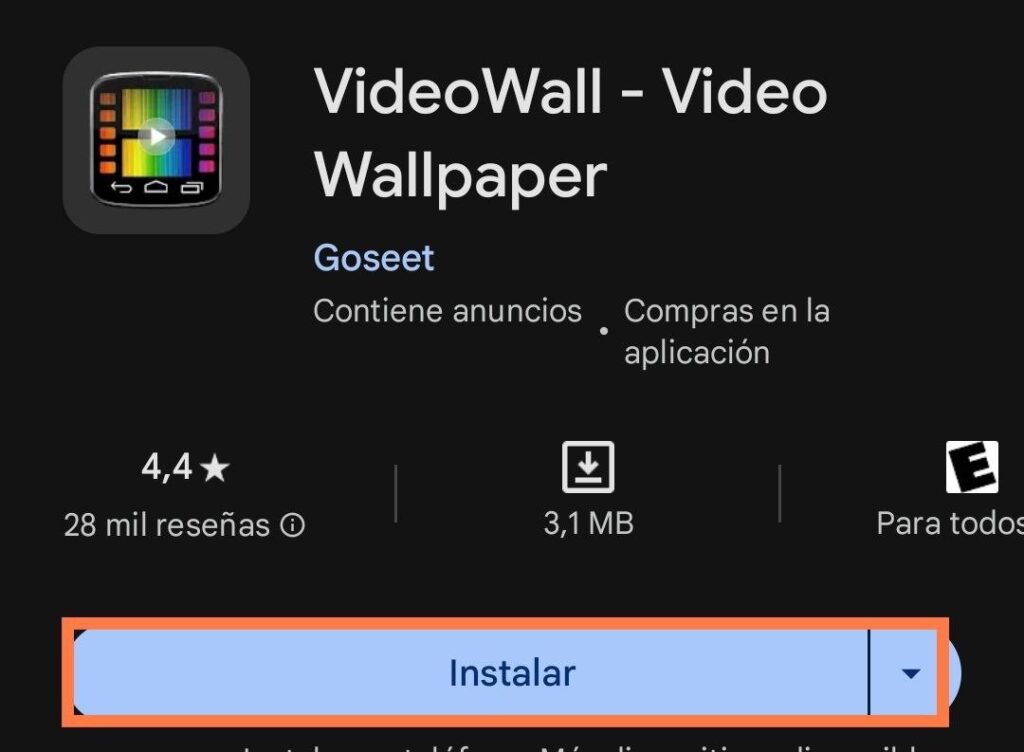 Cómo poner vídeos como fondo de pantalla en el móvil 3