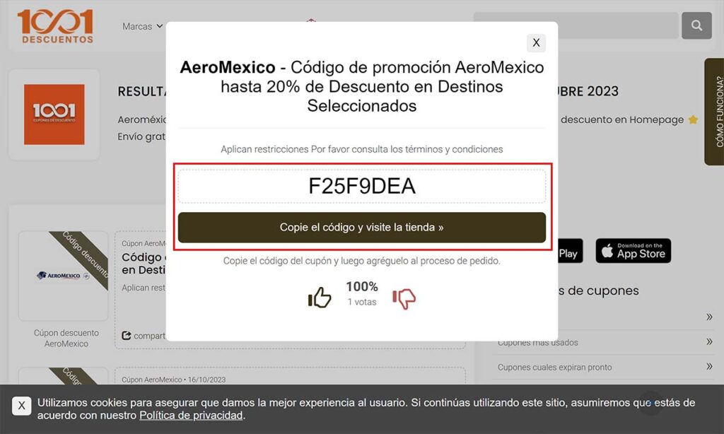 Cupón de descuento Aeroméxico: Guía para obtenerlo en 2024 5 Cupón de descuento Aeroméxico: Guía para obtenerlo en 2024 | Cupon de descuento Aeromexico Guia para obtenerlo en 20231 3