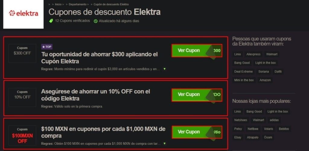 Cupón de descuento Elektra - Aprende cómo conseguirlo en 2024 11 Cupón de descuento Elektra 10