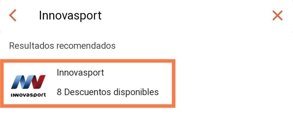 Cupón de descuento Innovasport 10