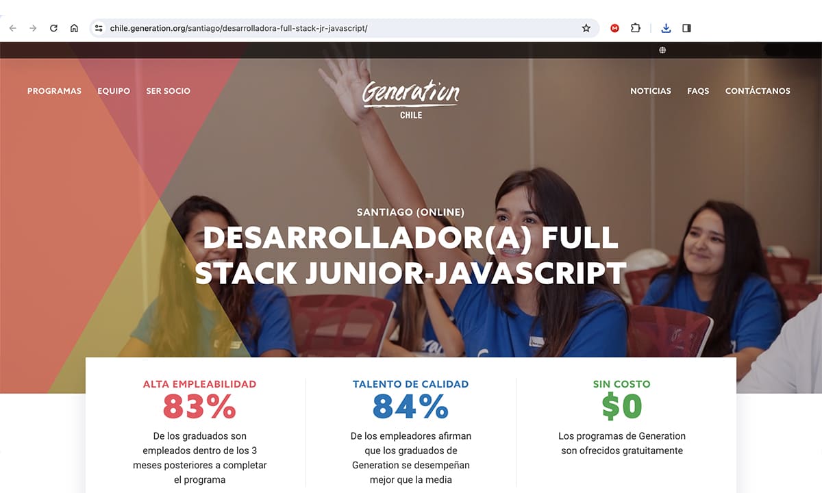 Curso gratis de desarrollador Full Stack JavaScript en Chile: cómo inscribirse | Curso gratis de desarrollador Full Stack JavaScript en Chile cómo inscribirse1