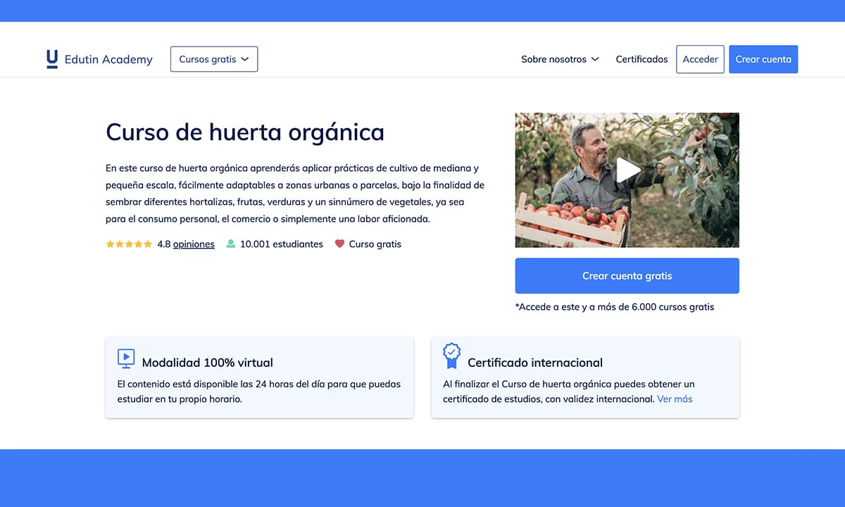 Curso gratis de huerto orgánico: aprende aquí como registrarte | Curso gratis de huerto orgánico aprende aquí como registrarte