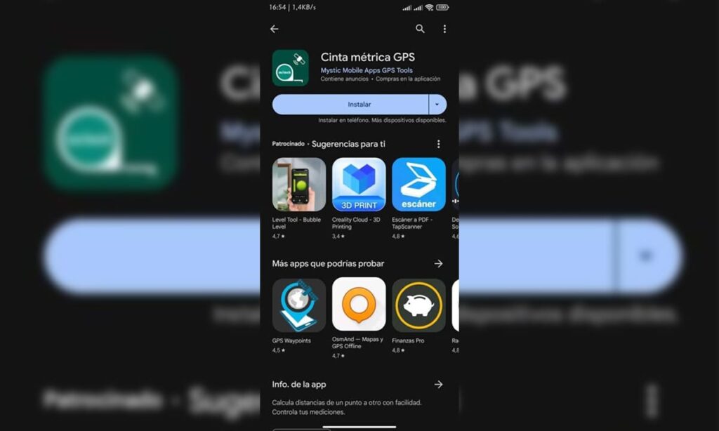 Aplicación de Cinta Métrica GPS: mide distancias largas por el celular | Aplicación de Cinta Métrica GPS mide distancias largas por el celular1