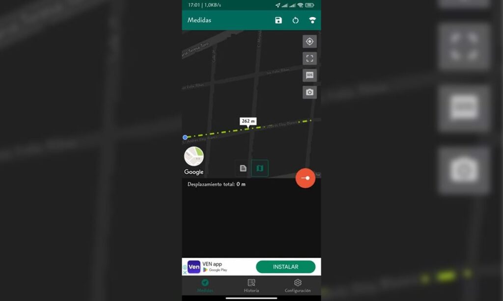 Aplicación de Cinta Métrica GPS: mide distancias largas por el celular | Aplicación de Cinta Métrica GPS mide distancias largas por el celular4