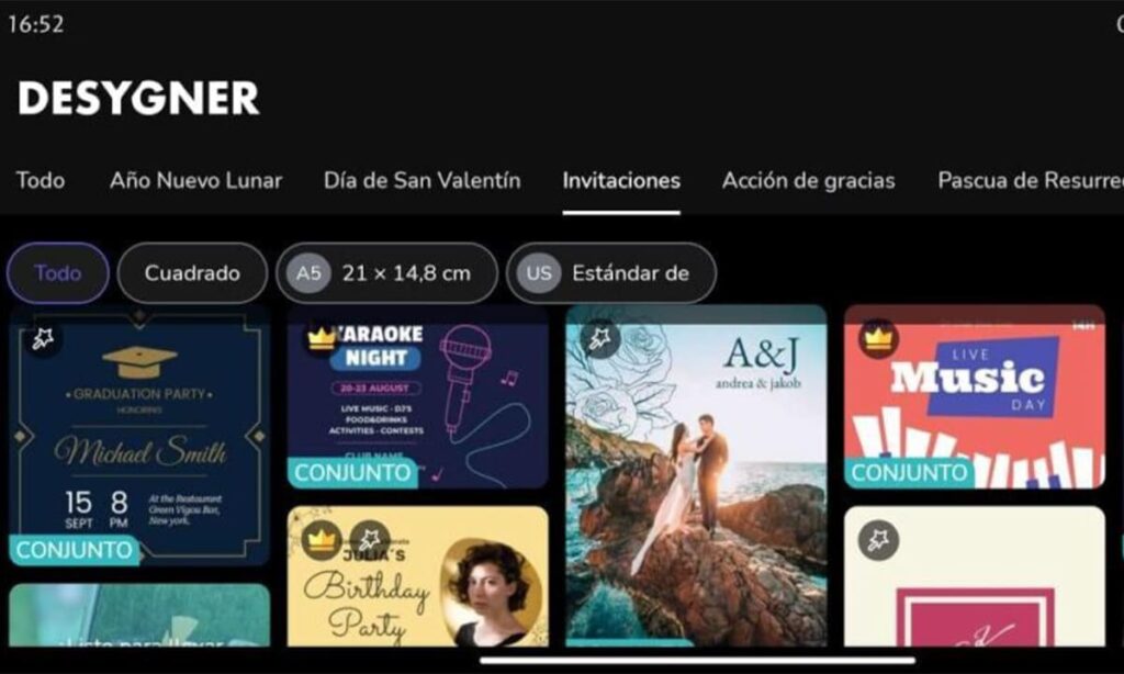 Aplicación para crear invitaciones personalizadas por el celular | Aplicación para crear invitaciones personalizadas por el celular1
