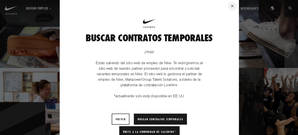 Cómo postularse en línea para trabajar en Nike 9
