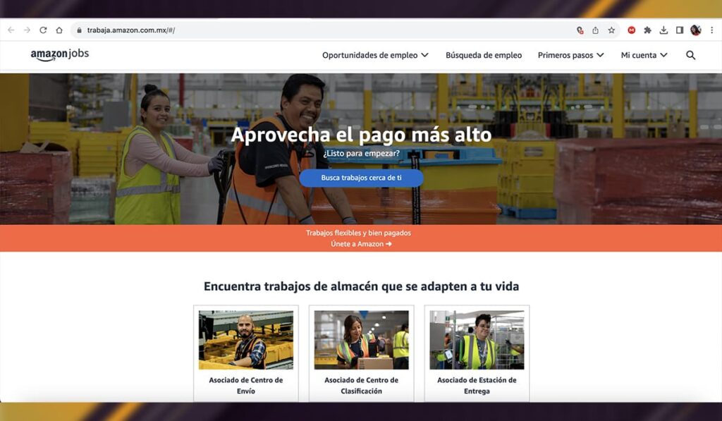 Cómo postularse en línea para trabajos en Amazon | Cómo postularse en línea para trabajos en Amazon1