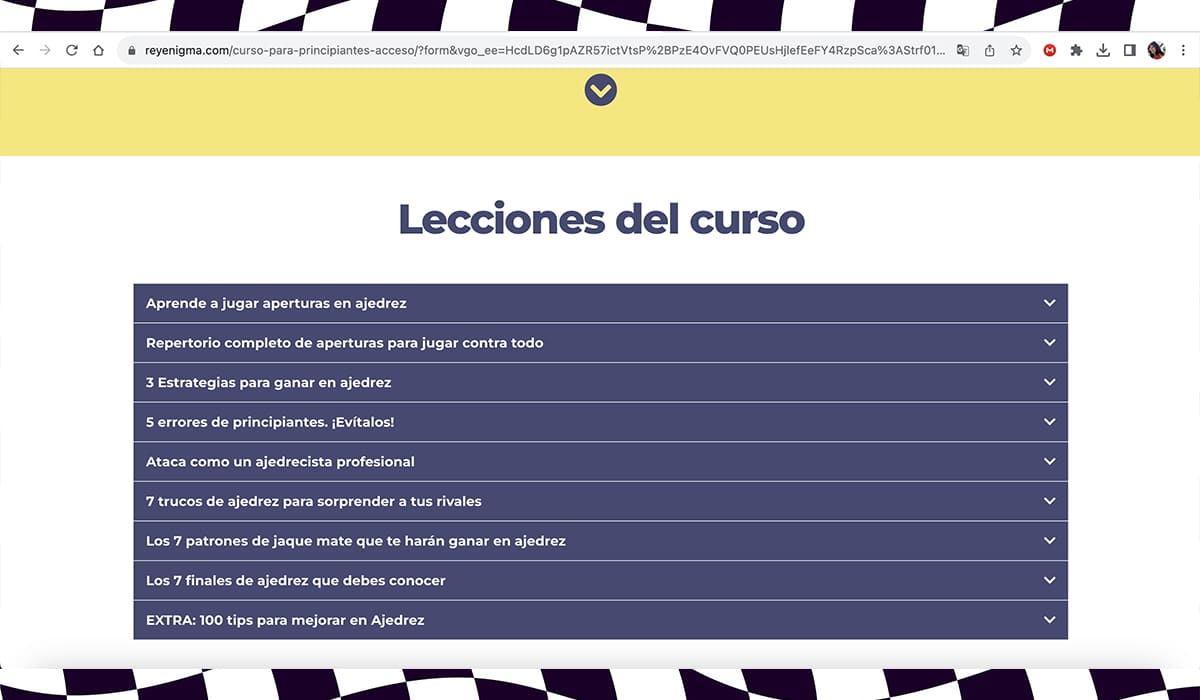 Curso gratis de Ajedrez para principiantes - Cómo hacer tu inscripción | Curso gratis de Ajedrez para principiantes Cómo hacer tu inscripción6