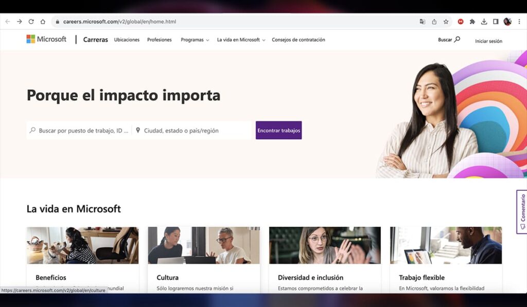 Trabajar en Microsoft: aprende cómo postularte en línea | Trabajar en Microsoft aprende cómo postularte en línea2