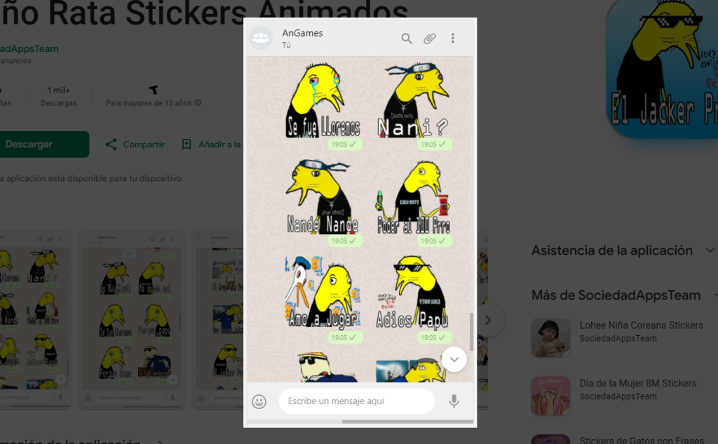Descarga stickers animados de niño rata en tu celular 3 Descarga stickers animados de niño rata en tu celular