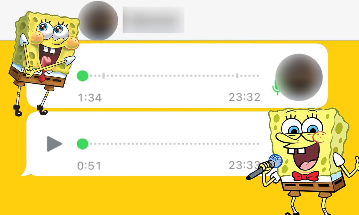 Cómo enviar audio con la voz de Bob Esponja en WhatsApp | Cómo enviar audio con la voz de Bob Esponja en WhatsApp1