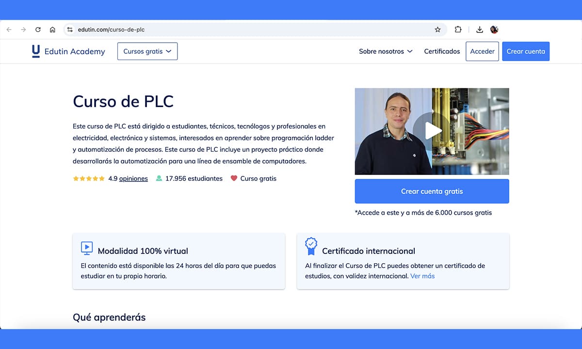 Curso gratuito de PLC: en línea y con certificado 2025 | Curso gratuito de PLC en línea y con certificado 20251