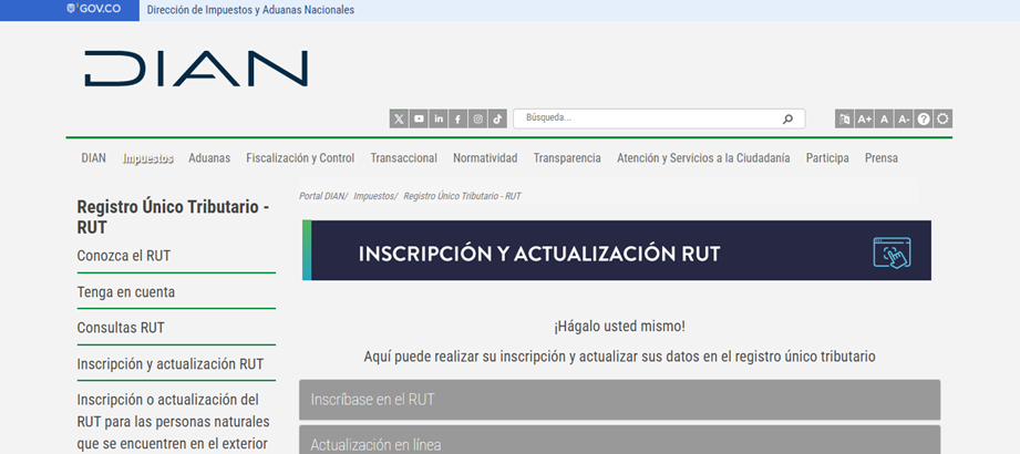 Todo lo que debes hacer para actualizar datos RUT Colombia 2 Actualizar datos RUT Colombia